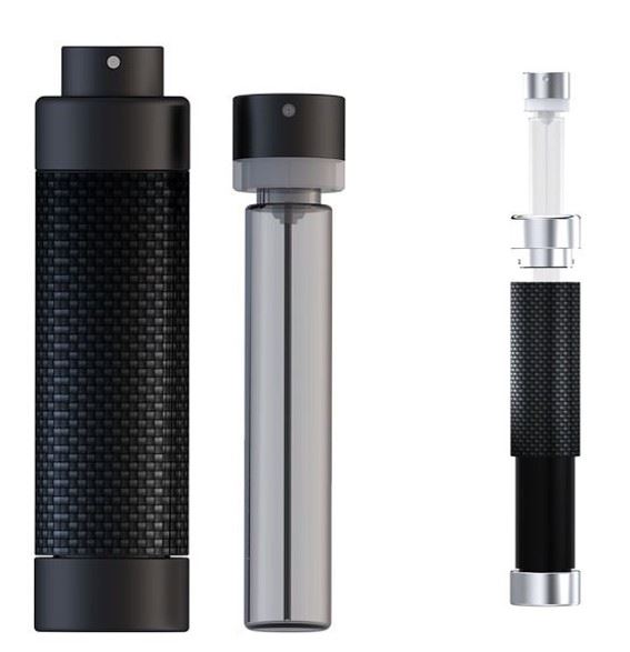 Dark Luxury Carbon Fiber: The Hybrid QeX Refillable Spray